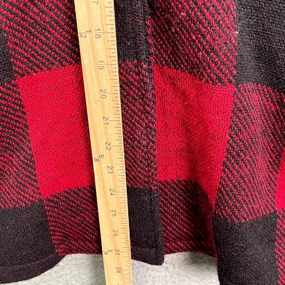Tally-Ho Jacket Women XL Red Black Buffalo Plaid Wool Cabincore Gorpcore Outdoor